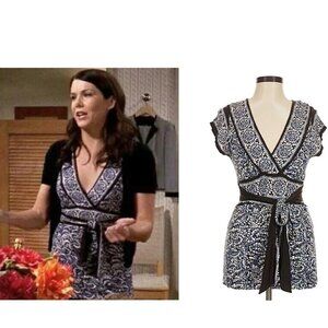 ASO GILMORE GIRLS LORELAI Vintage Y2K Blouse Shirt EUC RARE